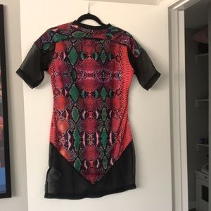 Adidas Originals Snakeskin Shirt Dress - UK size 8
